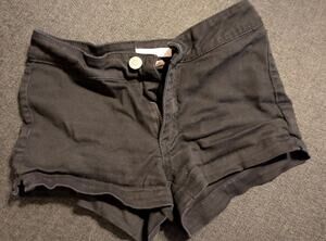 Rue 21 Black Denim Shorts Size 3/26